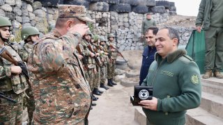 The Chairman of the Investigative Committee Artur Poghosyan with RA Minister of Defense Suren Papikyan Visited Southeastern Border Zone of the Republic